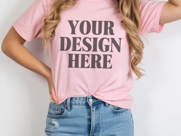 Bella Canvas 3001 T-Shirt Mockup 48