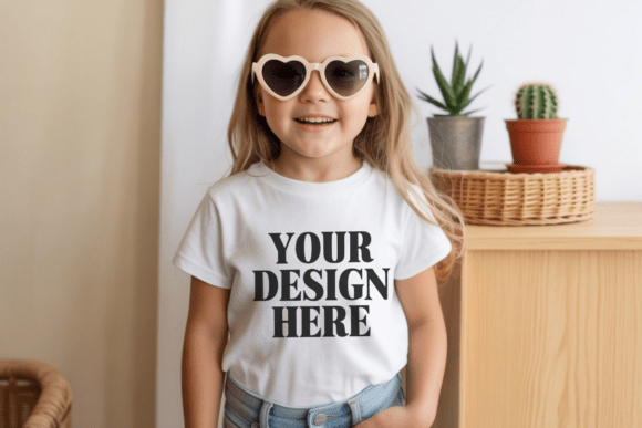 Bella Canvas 3001Y Kids T-shirt Mockup