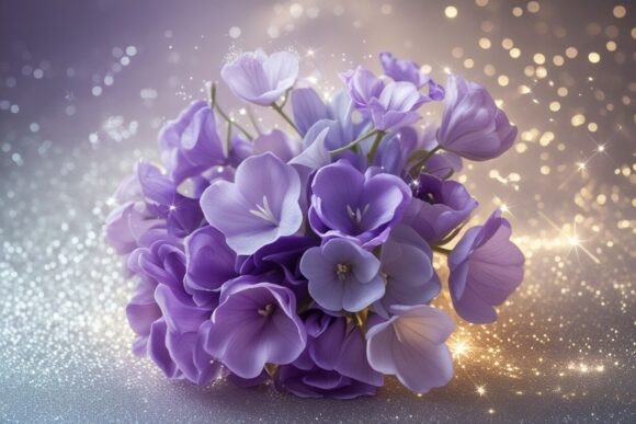 Free Dreamy Purple Sparkle Background