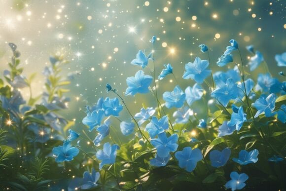 Free Vintage Blue Sparkle Background: A Timeless Choice for Digital Design