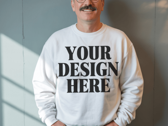 Gildan 18000 Men Sweatshirt Mockup 20: Elevate Your Design Workflow