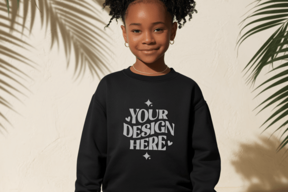 Gildan 18000B Crewneck Sweatshirt Mockup