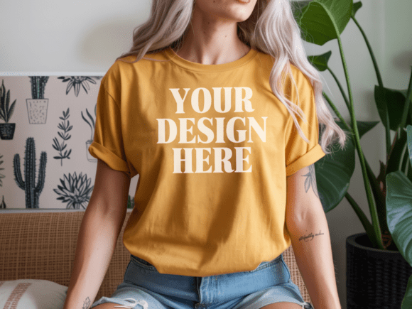 Gildan 5000 T-Shirt Mockup 10
