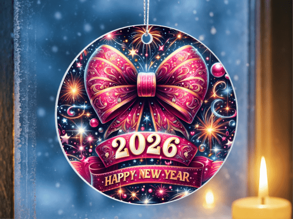 Glitter Bow 2026 New Year Ornament PNG: A Strategic Tool for Creative and Business Use
