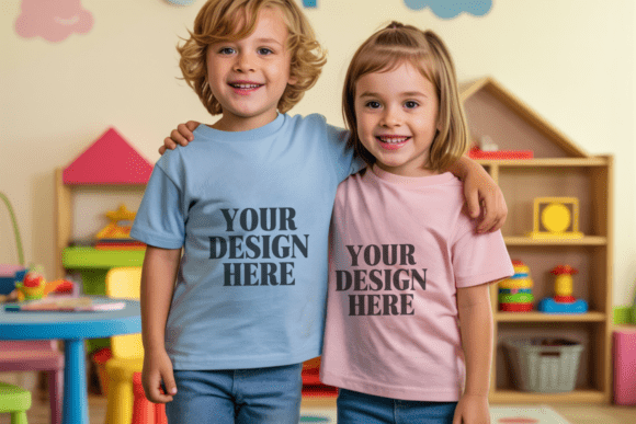 Kids Gildan 5000B Siblings Mockup 40: A Creative Tool for Designers of All Levels