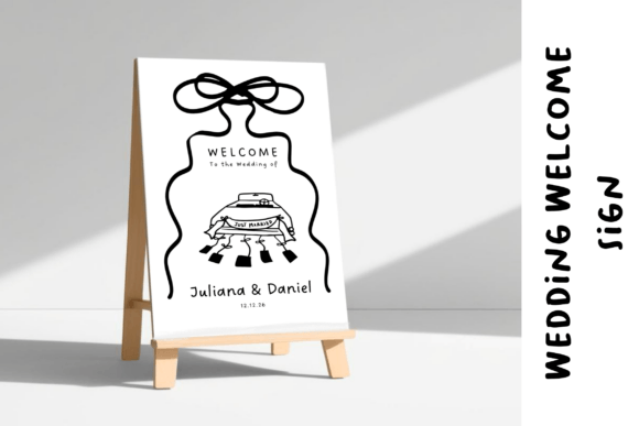 Minimalist Wedding Welcome Sign Template