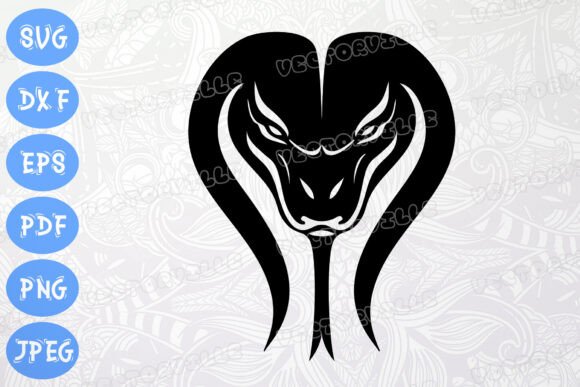 Snake Head Silhouette SVG for Cricut