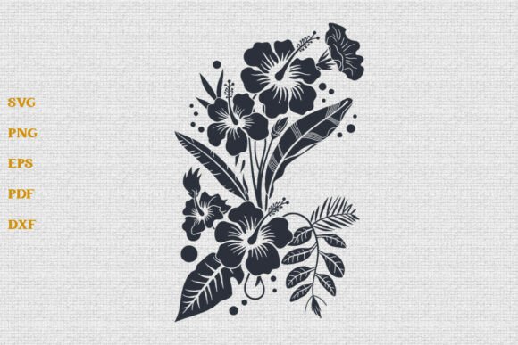 Tropical Hibiscus Flower SVG Summer SVG: A Versatile Design for Creative Projects