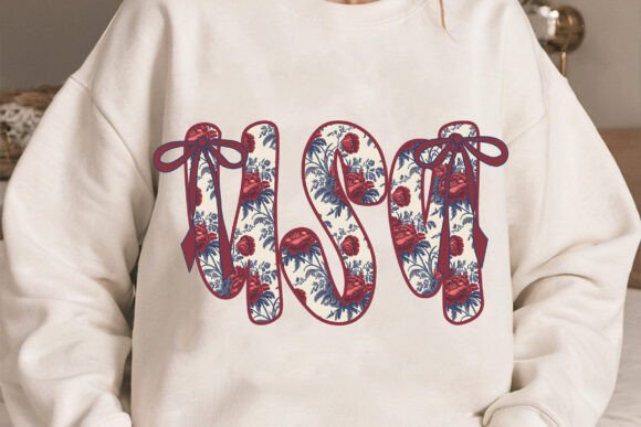 USA Floral Coquette PNG: A Versatile Design for Creative Projects