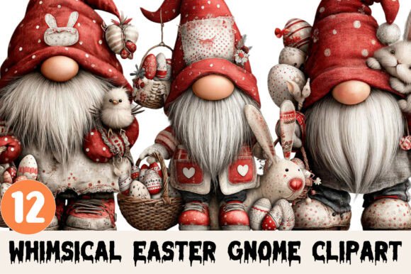Whimsical Easter Gnome Clipart: A Versatile Digital Resource for Creative Projects